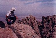 view northwest at summit